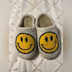 smiley face slippers